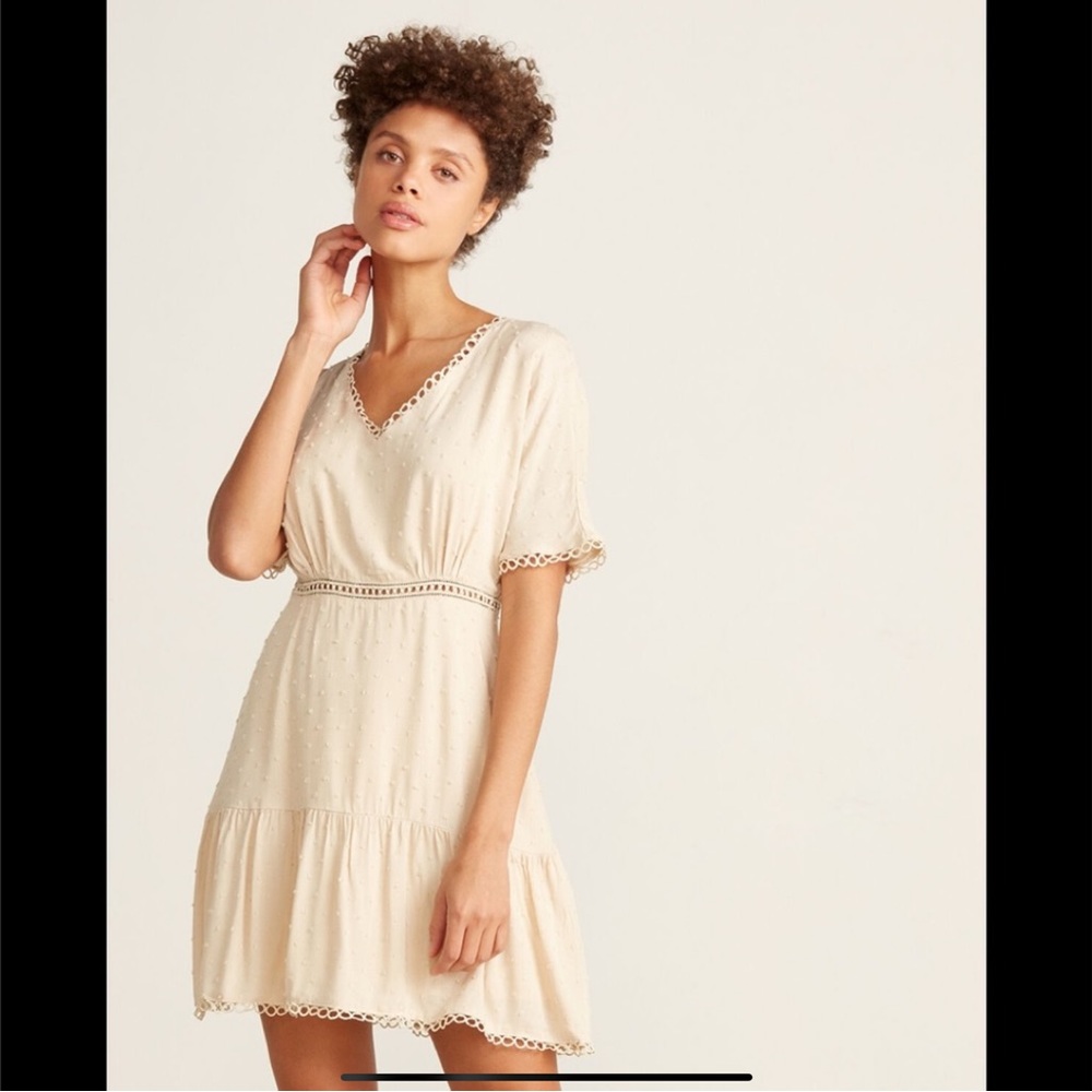 LUSH Crochet Trim dress